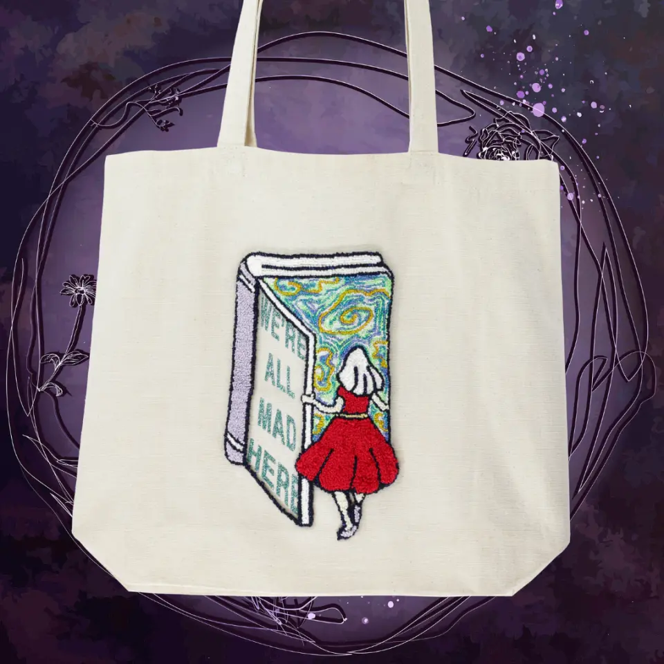 Totebag We're all mad here